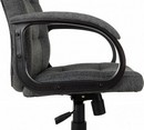 Кресло руководителя Бюрократ CH 002 Fabric серый 3C1 крестов. пластик 