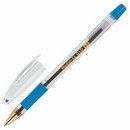 Ручка шариковая масляная с грипом BRAUBERG Model-XL GLD, СИНЯЯ, узел 0,5 мм, линия письма 0,25 мм 143245