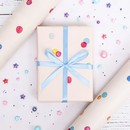 Бумага упаковочная,глянцевая  Конфетти, 70 х 100 см, 1 лист 9541206 9541206    