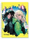 Тетрадь 96л. кл., на гребне, обл. сплошной УФ лак "Аниме. Девочки", КТС-Про С0262-113