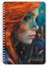 Записная книжка фА5 40л. кл., на гребне, "Зачарованная девушка", КТС-Про С0859-77