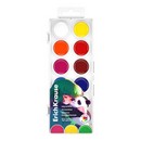 Краски акварельные ErichKrause Panda Hugs 12 цветов (в пластиковой коробке с европодвесом) 62984