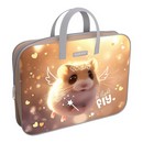 Папка текстильная на молнии ErichKrause с ручками Fluffy, A4+ 62913