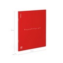 Тетрадь фА4 48л. кл., с пластиковой обложкой, на скобе ErichKrause CoverProBook Words, красный, MIX-PACK 048045254-61960