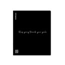 Тетрадь общая ученическая с пластиковой обложкой на скобе ErichKrause CoverProBook Words, черный, А5+, 48 листов, клетка_MIX-PACK 048055254-61951