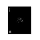 Тетрадь общая ученическая с пластиковой обложкой на скобе ErichKrause CoverProBook Words, черный, А5+, 48 листов, клетка_MIX-PACK 048055254-61951