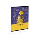 Тетрадь общая ученическая с пластиковой обложкой на скобе ErichKrause Котоформулы, История, 48 листов, клетка 048055254-62533