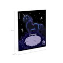 Тетрадь школьная ученическая ErichKrause Black Unicorn, 18 листов, клетка, выборочный УФ-лак (в плёнке по 10 шт.)_MIX-PACK 018019154-63272