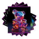 Тетрадь общая ученическая ErichKrause Jelly Bear, 48 листов, клетка, металлизированная ламинация+твин-лак_MIX-PACK 048017854-63305