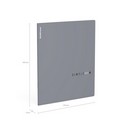 Тетрадь общая ученическая ErichKrause Simple Color, серый, 48 листов, клетка, ламинация soft-touch+выборочный УФ-лак 048017254-63321