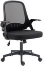 Кресло Cactus CS-MC212-BK черный низк.спин. крестов. пластик 