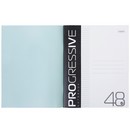 Тетрадь 48л. кл., обл. пластиковая  PROGRESSIVE бирюзовая, Хатбер (5/100) 48Т5В1