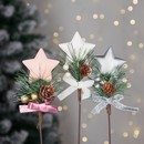 Топпер в виде звезды декором, 12x7x3 см, пластик, полиэстер, пластик, полифом, 3 цвета, СНОУ БУМ 374-450