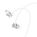 Наушники Hoco M106, проводные, вакуумные, микрофон, 1.2 м, серебристый 9881904 9881904    