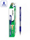 Ручка шариковая Flexoffice Wavy, 0.7 мм, синяя  с резиновым грипом FO-045 BLUE