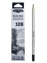 Карандаш чернографитный ACMELIAE 10B шестигранный, корпус серебряный 8000-10B EAN