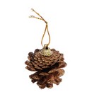 Набор шишек декоративных 6 шт, 4,5 см, цвет золотой, дерево, СНОУ БУМ 374-023