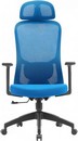 Кресло Cactus CS-MC515-BL темно-синий сиденье темно-синий сетка/ткань с подголов. крестов. пластик пластик черный 