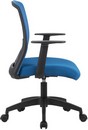 Кресло Cactus CS-MC333-BL темно-синий сиденье темно-синий сетка/ткань низк.спин. крестов. пластик пластик черный 