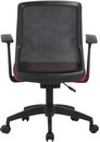Кресло Cactus CS-MC222-BKRD черный сиденье темно-красный сетка/ткань низк.спин. крестов. пластик пластик черный 
