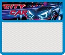 Папка для тетрадей фА5, на липучке, 1 отдел., печать на клапане, "CITY CAR", Пчелка ПМ-А5-03