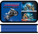 Пенал двухстворчатый большой тканевый торец 190*105 "HYPERBIKE", Пчелка ПО-090