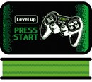 Пенал двухстворчатый большой тканевый торец 190*105 "LEVEL UP", Пчелка ПО-090