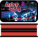 Пенал трехстворчатый большой тканевый торец 190/105 CITY CAR, Пчелка (15) ПО-110