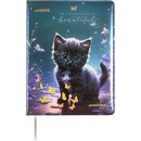 Дневник "deVENTE. Beautiful Cat" универсальный блок, 48 листов, белая бумага 80 г/м?, печать в 1 краску, твердая обложка из искусственной кожи с поролоном, цветная печать, тиснение фольгой, отстрочка, цветной форзац, 1 ляссе 2020539