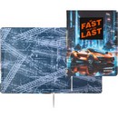 Дневник "deVENTE. Fast Or Last" универсальный блок, 48 листов, белая бумага 80 г/м?, печать в 1 краску, твердая обложка из искусственной антивандальной кожи с поролоном, цветная печать, цветная объемная аппликация rubber patch, отстрочка, цветной форзац, 1 ляссе 2020518