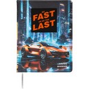 Дневник "deVENTE. Fast Or Last" универсальный блок, 48 листов, белая бумага 80 г/м?, печать в 1 краску, твердая обложка из искусственной антивандальной кожи с поролоном, цветная печать, цветная объемная аппликация rubber patch, отстрочка, цветной форзац, 1 ляссе 2020518
