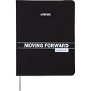 Дневник "deVENTE. Moving Forward. Black" универсальный блок, 48 листов, белая бумага 80 г/м? с черным срезом, печать в 1 краску, твердая обложка из искусственной кожи, шелкография, объемная аппликация rubber patch, 1 ляссе 2020439