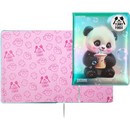 Дневник "deVENTE. Yummy Panda" универсальный блок, 48 листов, белая бумага 80 г/м?, печать в 1 краску, твердая обложка из искусственной кожи с поролоном, цветная печать, цветная объемная аппликация rubber patch, отстрочка, цветной форзац, 1 ляссе 2020534