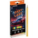 Карандаши 24цв., "deVENTE. Fast Or Last"  2М, диаметр грифеля 2,8 мм, шестигранные, в картонной коробке 5024537
