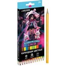 Карандаши 24цв., "deVENTE. Korokoro" 2М, диаметр грифеля 2,8 мм, шестигранные, в картонной коробке 5024534