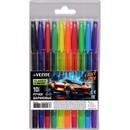 Набор ручек шариковых 10 цв. "deVENTE. Fast Or Last"  d=0,7 мм, с полупрозрачным корпусом и металлическим наконечником, сменный стержень, в пластиковом блистере 5073521