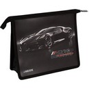 Папка для тетрадей "deVENTE. Luxury Car" фA5 (243x200x80 мм) с текстильным расширением 80 мм, на молнии сверху, 400 мкм, непрозрачная с рисунком, фактура песок, с тиснением серебристой фольгой, индивидуальная упаковка 8056553