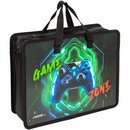 Папка для тетрадей, ИЗО и технологии "deVENTE. Gamer" A4 (33,5x26x10 см) с текстильным расширением 10 см, на молнии сверху, пластик 400 мкм, текстильные ручки, в пластиковом пакете 8057505