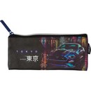 Пенал "deVENTE Label. Tokyo Drift" 21,5x9x1 см, плоский для 35 предметов, на молнии, искусственная кожа до -40C с антивандальной фактурой, с подкладом 7024515