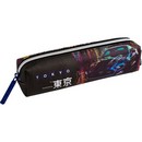 Пенал "deVENTE Label. Tokyo Drift" 21x4x4 см, прямоугольный для 40 предметов, на молнии, искусственная кожа до -40C с антивандальной фактурой, с подкладом 7020573