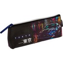 Пенал "deVENTE Label. Tokyo Drift" 21x8x3,5 см, треугольный для 45 предметов, на молнии, искусственная кожа до -40C с антивандальной фактурой, с подкладом 7026507