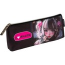 Пенал "deVENTE. I Love Anime" 21x8x3,5 см, треугольный для 45 предметов, на молнии, искусственная кожа с антивандальной фактурой, с подкладом 7026513