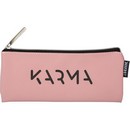 Пенал "deVENTE. Karma" 21,5x9x1 см, плоский для 35 предметов, на молнии, матовая антивандальная искусственная кожа до -40C, аппликация из искусственной кожи, с подкладом 7024527