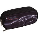 Пенал "deVENTE. Luxury Car" 22x9,5x7 см, овальный для 60 предметов, 2 отделения на молнии, одно с внутренним органайзером, плотный износостойкий полиэстер с водоотталкивающей пропиткой 7023532