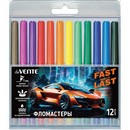 Фломастеры 12 цв. "deVENTE. Fast Or Last" с вентилируемым колпачком, в пластиковом блистере 5081528