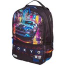 Рюкзак "deVENTE. Label. Tokyo Drift" подростковый 39x30x17 см (19 л) вес 750 г, эргономичная вентилируемая спинка и широкие вентилируемые S-образные регулируемые лямки, 2 отделения на молнии, уплотненные отделения для ноутбука до 15дюймов и книг, 1 передний карман на молнии 7032584