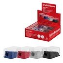 Точилка пластиковая ErichKrause Base Mini, Classic, с контейнером, ассорти (в коробке-дисплее по 30 шт) 60079