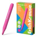 Текстовыделитель ErichKrause Visioline V-17 light Neon, цвет чернил розовый (в коробке по 12 шт.) 63558