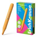 Текстовыделитель ErichKrause Visioline V-17 light Neon, цвет чернил оранжевый (в коробке по 12 шт.) 63559