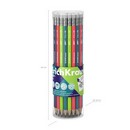 Карандаш ErichKrause JOY® Reef НВ, чернографитный пластиковый, суперстираемый, круглый, с ластиком 62768